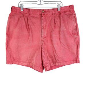 Men's Coral Pink Daniel Cremieux Collection Cotton Shorts 7" Inseam Size 40